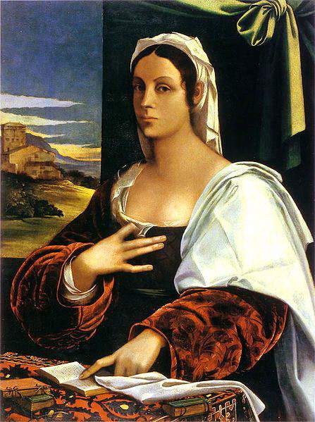 Ritratto di Vittoria Colonna Sebastiano del Piombo 1520-25  Barcellona-Museu Nacional deArt de Catalunya-Collezione Camb