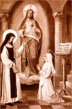St Mechtilde instructing the novice-St Gertrude